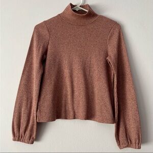 MADEWELL Bubble sleeve turtleneck